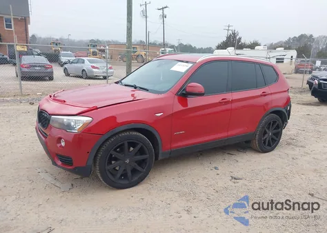 2016 BMW X3 xDrive28I z USA, uszkodzony, nr VIN 5UXWX9C50G0D83273